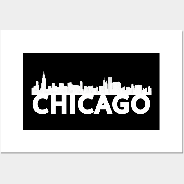 Chicago Skyline Wall Art by OverEasyDesigns